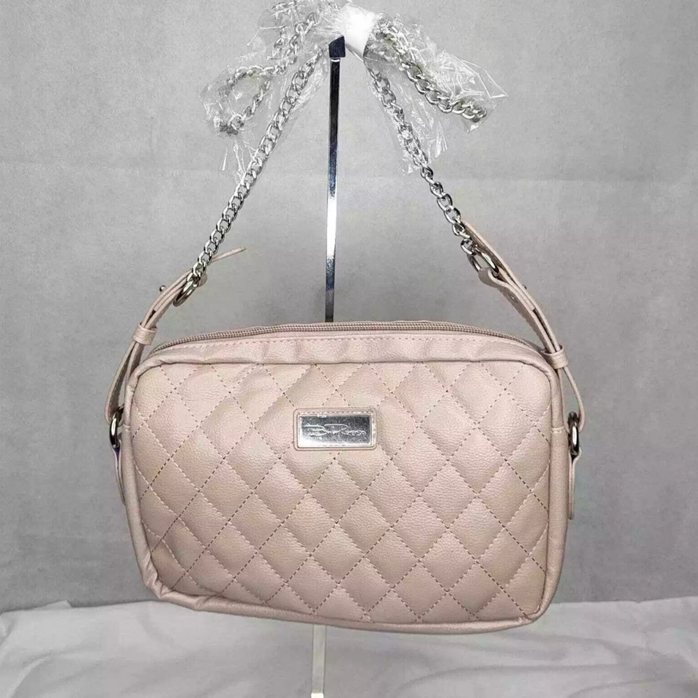 Quilted Pink Crossbody Bag